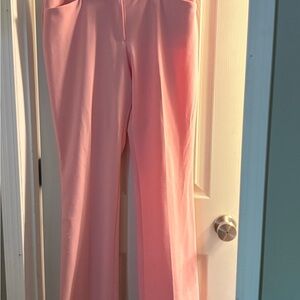 New York & Company Pink Wide Leg Pants Lightweight Elegance